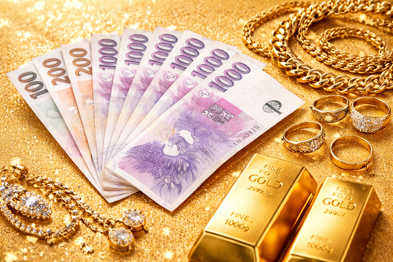 České bankovky - okamžitá platba